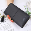 2018 New Style Simple Casual Lady Wallet Purse Two Fold Long Zipper Horizontal Handbag