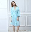 Spring&Summer New Lattice Ma&39am Pajamas Robe Waffle Fabric Perspiration Moisture Absorption Bath Robe