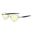 SHAUNA Pen Sharp Legs Women Rimless Cat Eye Sunglasses Venetian Pearl Nose Pads Fashion Men Clear Red Lens Shades UV400