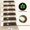 3pcssets Stair Mat Luminous Carpet Glue Free Self-adhesive High Grade Antiskid Embroidery Door Mat