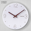 TIMESS wall clock living room simple creative mute personality solid wood wall clock personality bell T7112A2