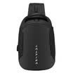 Al Pina canguro L ALPINA bolsa de pecho de los hombres impermeable paño de nylon bolsa de hombro de múltiples funciones casual cross-body bolso de los deportes 682152001 negro