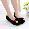 New Fashion Rabbit Fur Girls Shoes Autumn Winter Kids Princess Slip On Casual Shoes Children Shoes for Girl
