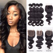 Amazing Star Indian Virgin Hair Body Wave Bundles with Closure Body Wave Human Hair with 4x4 Closure Shedding Free&Tangle Free