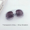 SHAUNA 2018 New Women Round Sunglasses Oversize Men Gradient Lens Goggle Shades UV400