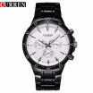 curren men watch blackcat quartz analog male clock curren fashion wrist watch band mens hot New with tags 8063