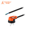Baoer Xingke 10A three core three plug bare wire tail office home industrial switch adapter cable extension cord black orange 1 meter 3PG-MP00004 MPCTTE0010