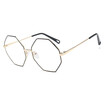SHAUNA Oversize Women Square Metal Glasses Frame Fashion Men Anti-Blue Rays Clear Lens Glasses