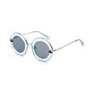 SHAUNA Trending Little Bee Decoration Candy Color Women Round Sunglasses Fashion Men Glasses UV400