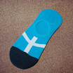 1 Pair Men&39s Personality Cotton Stripe Anti-Skid Breathable Silicone Invisible Ship Socks