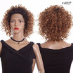 14inch Short Kinky Curly Wigs High Temperature Synthetic Lace Front Wig For Women Free Part Natual Full Black Wigs