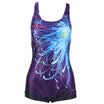 YINGFA new hair small angle swimsuit digital printing blue 1326-1 XXL
