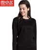 Snow in the fly velvet thermal underwear for men&women thickening plus velvet Slim breathable thick autumn clothing long trousers middle-aged fashion cotton warm pants suit mens black round neck 180 XXL