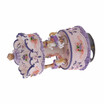 Colorful Melody Toy Laxury Windup Carousel Music Box Artware Castle in The Sky Golden R7VD