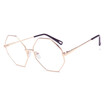 SHAUNA Oversize Women Square Metal Glasses Frame Fashion Men Anti-Blue Rays Clear Lens Glasses