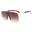 SHAUNA Oversize Integrated Lens Women Sunglasses Fashion Men Mirror Coating Lens Shades UV400