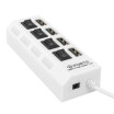 Mzxtby 4 Port Micro USB Hub 20 USB Splitter High Speed 480Mbps USB 20 Hub LED With ONOFF Switch For Tablet Laptop Computer Note