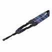 Black Clip On Adjustable Ukelele Strap Neck Sling Soft Cotton with Sound Hole Hook Geometric Pattern Musical Instruments O1N5S8O9
