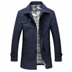 2018 Spring Mens Trench Coat Slim Fit Long Coats Men British Style Business Outwear High Quality Classic Windbreaker