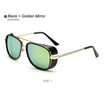 SHAUNA Cheaper Iron Man 3 Matsuda Sunglasses Men Square Sun Glasses Brand Designer Women Punk Sunglass Oculos Masculino Gafas