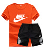 Damaizhang Brand Men T-shirt With short Pants Summer Mens Jogging Set Cotton Breathable Track Suit Running Clothing