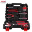 DELIXI ELECTRIC 15 unidades conjunto de herramientas para el hogar electricista carpintería multi-función de reparación conjunto de herramientas hardware manual conjunto de herramientas máquina caja de herramientas