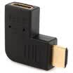 Shanze SAMZHE ZH-09 HDMI male to female big bend 90 degree conversion head right angle 90 degrees HDMI high-definition adapter computer access TV monitor extension through the connector