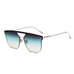 SHAUNA Ultralight Integrated Lens Women Square Sunglasses Fashion Men Rimless Gradient Tint Lens Shades UV400