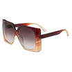SHAUNA Oversize Women Square Sunglasses Fashion Ladies Double Colors Frame Gradient Lens Shades UV400