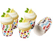 Baijie Baijie cake cups high temperature paper cups muffin cup baking paper cups 24 colors random