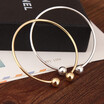 new fashion Hot Sale Simple Cuff Bracelet Gold-Color Bangle Bracelet For Women Silver Color Metal Bracelet Fashion Jewelry Wholesa
