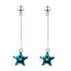 Long Drop Earrings Jewelry For Women Crystal from Swa Star Dangle Earring Fashion Accessories 28920