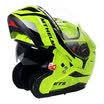 MT HELMETS 972 motorcycle helmet double lens open face helmet winter men&women warm full face helmet electric car helmet fluorescent yellow XL code