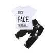 Toddler Baby Boys Summer Casual Clothes T-shirt Tops Pants Outfits New Cartoon