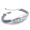 Hpolw Classic Womens Stainless Steel Bracelet - Silver