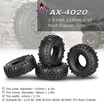 4Pcs AUSTAR AX-4020 19 Inch 110mm 110 Rock Crawler Tires for D90 SCX10 AXIAL RC4WD TF2 RC Car