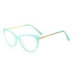 SHAUNA Butterfly Pattern Legs Women Cat Eye Glasses Frame Retro Jelly Color Ladies Clear Lens Blue Rays Protection Frames