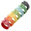 Shanze SAMZHE MST-03 Colorful Colorful Colorful 12 200mm Cat&39s Eye Computer Striped Belt Bundle Tie Reason Tie Line With Tape Cutter Set