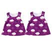 Newborn Baby Girls Infant White clouds Romper Jumpsuit Bodysuit Summer Clothes