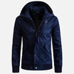AOWOFS new large size mens jacket high quality European code jacket jersey solid color hooded jacket B024