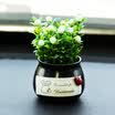 Kang car treasure car decoration zeolite perfume vase in addition to odor car ornaments cute creative flowers peace fruit white bottle