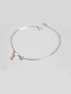 ONICE 925 Sterling Silver Chiain Bracelet with Shiny Star WQL002