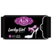 AS Always Sunny sanitary napkin lucky girl cotton soft ultra-thin plus night with sanitary napkin 420mm 3 US FDA certification
