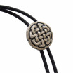 Original Vintage Silver Plated Celtic Knot Wedding Necklace Bolo Tie