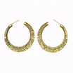 Bali Half Circle Stud Hoop Earrings for Women Girls Huggie Leverback Hooped