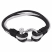 Triple Layer Nylon Rope Wrap Bolt Clasp Bracelet 87"