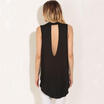 Fashion Women Black Sleeveless Vest Tops Shirt Ladies Summer Casual Loose Blouse