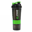 Outdoor 600ml Sport Gym Protein Powder Shaker Plastic Mixer Cup Blender Bottle