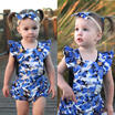 Newborn Baby Girls Flower Lace Backless Romper Playsuit Sunsuit Outfits Clothes
