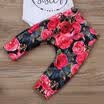 Adorable Toddler Baby Girls Tops Romper Flower Pants 3Pcs Outfits Set Clothes